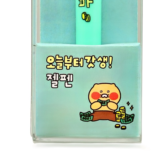 KAKAO FRIENDS Choonsik “Get Rich” Godsaeng Gel Pen Black Ink NIB - Picture 3 of 6